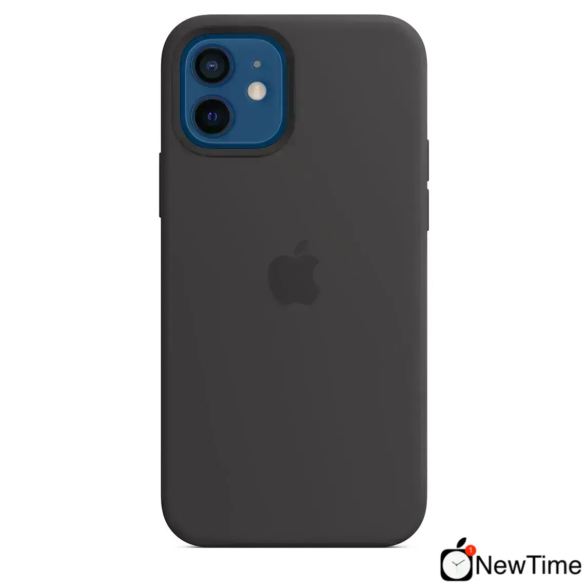 Чехол Apple iPhone 12 | 12 Pro Silicone Case with MagSafe Lux Copy - Black (MHL73)